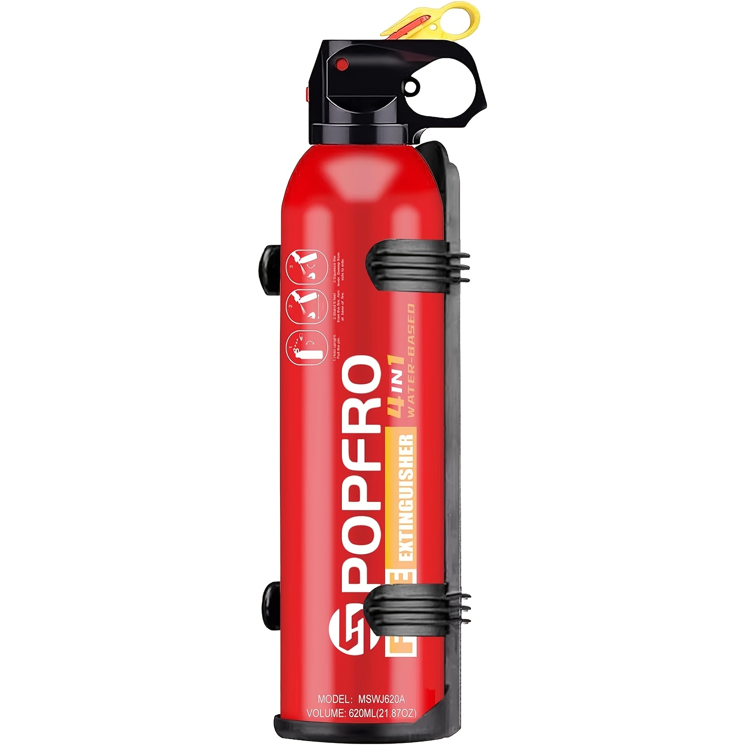 Portable Fire Extinguisher | Home, Garage, Kitchen, Four-in-One Fire Extinguisher | for Electrical, Textile And Oil Fires | Non-toxic, Easy to Clean | Wall-mounted 3 Portable Fire Extinguisher | Home, Garage, Kitchen, Four-in-One Fire Extinguisher | for Electrical, Textile And Oil Fires | Non-toxic, Easy to Clean | Wall-mounted - Image 3