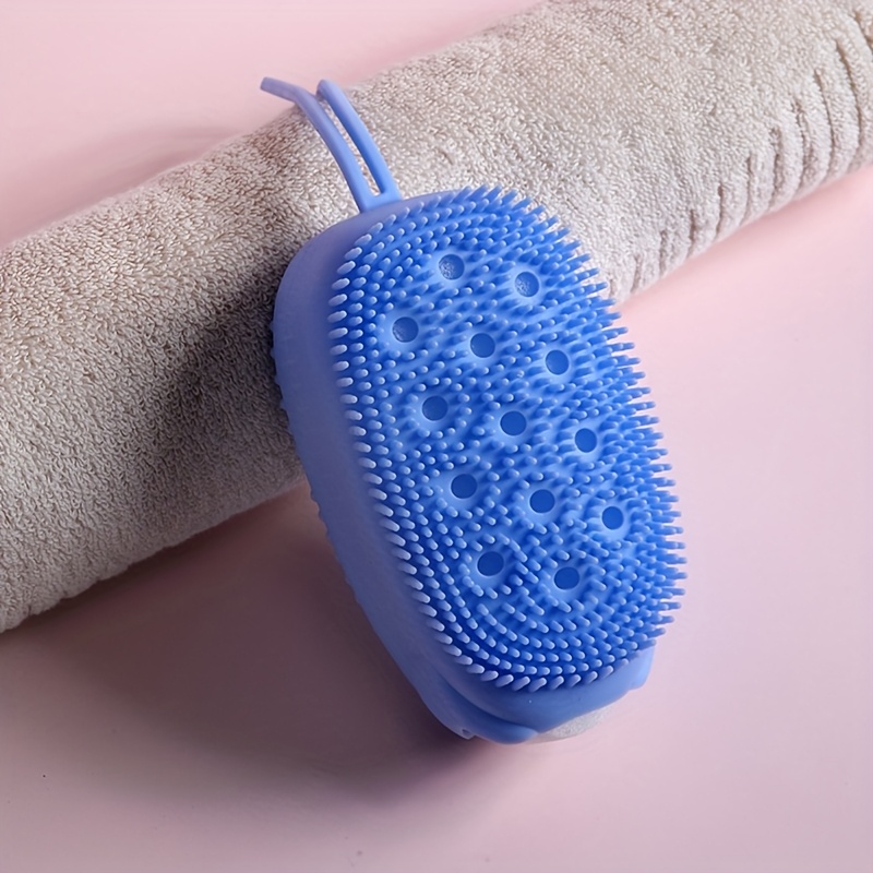 Silicone Bubble Brush Double-Sided Exfoliating Bath Scrubber