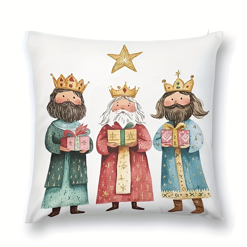 TEMU 2 fundas de almohada impresas con y regalos - peluche de poliéster, cierre con cremallera para fácil cuidado - Perfectas para decorar sofá, cama
