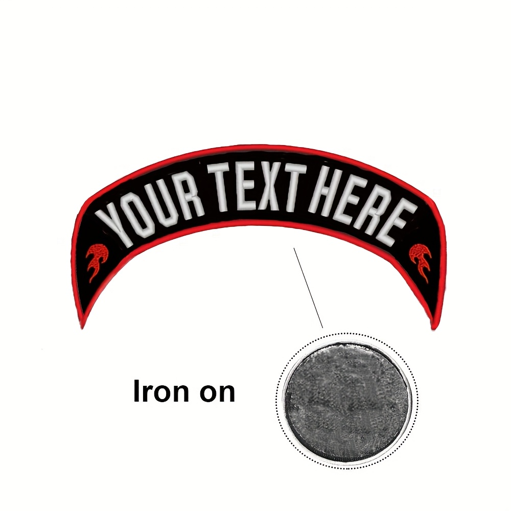 TEMU Customizable Embroidered Name Patches / High-end Personalized Text Patches That Adhered To Or Sewn The Back Of Clothing
