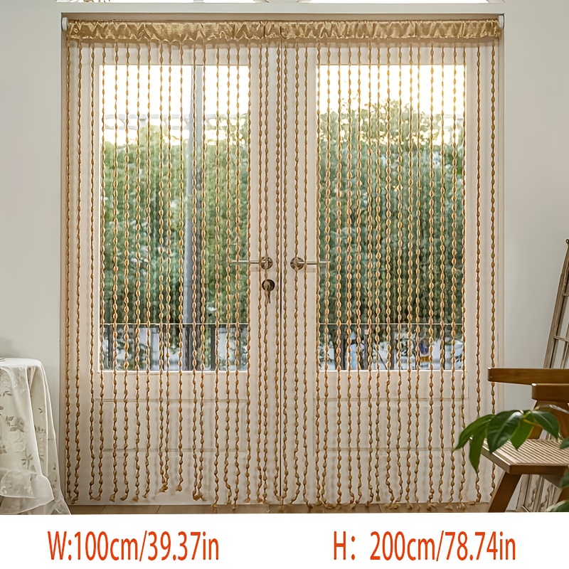 bohemian beaded door curtain lightweight tassel room divider