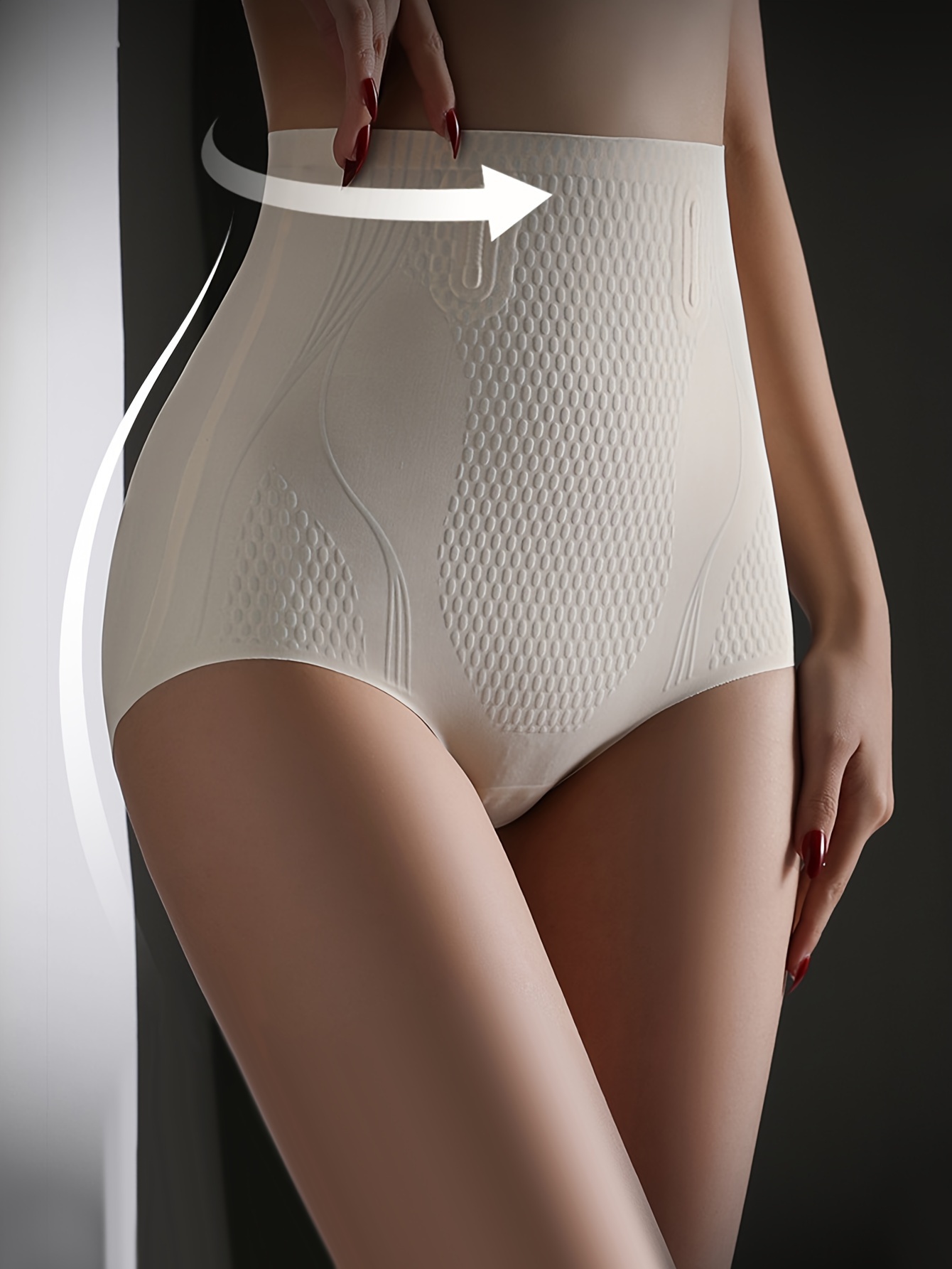 3pcs womens tummy control shapewear panties high waist super firming body shaper waist liquid tummy control butt lifting pants belly shapewear traceless Product details 2