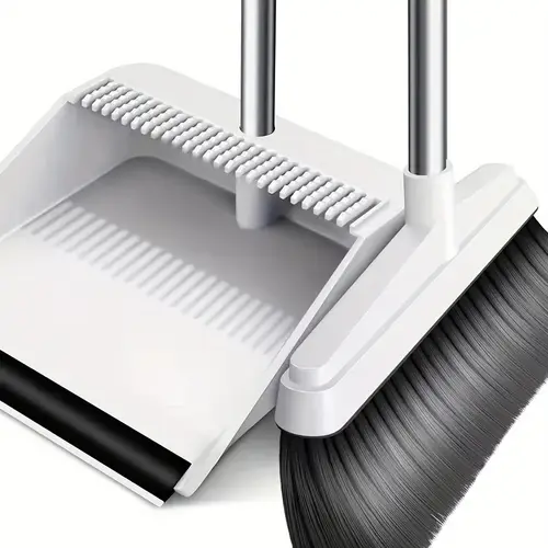 folding broom and dustpan set combination household broom water scraper non stick hair sweeping artifact broom trash shovel