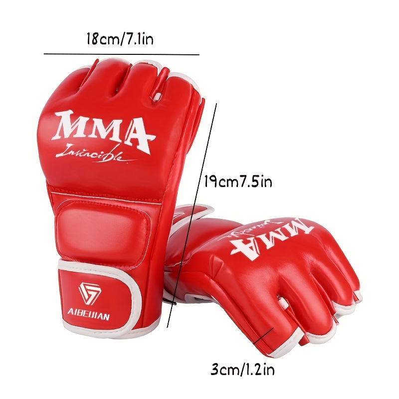   полупрсти mma и таекуондо ракавици - издржливи, преносливи фитнес оружја за мажи и жени детали 8