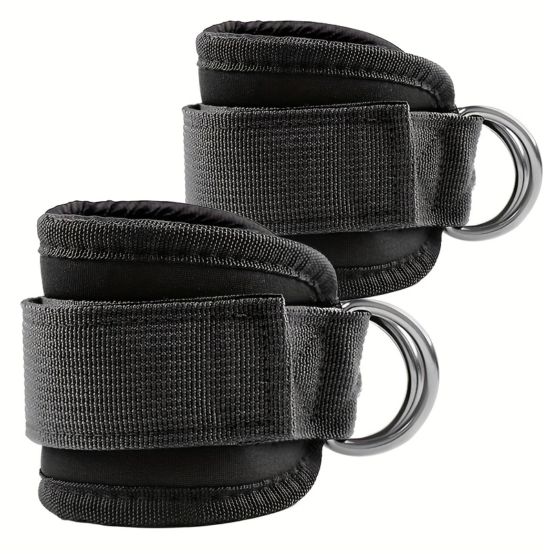 2pcs Adjustable Ankle Strap For Leg And Training - Medium Tension, Sponge Material, Stackable Design, Ideal For Fitness And Rehabilitation, Resistance Band