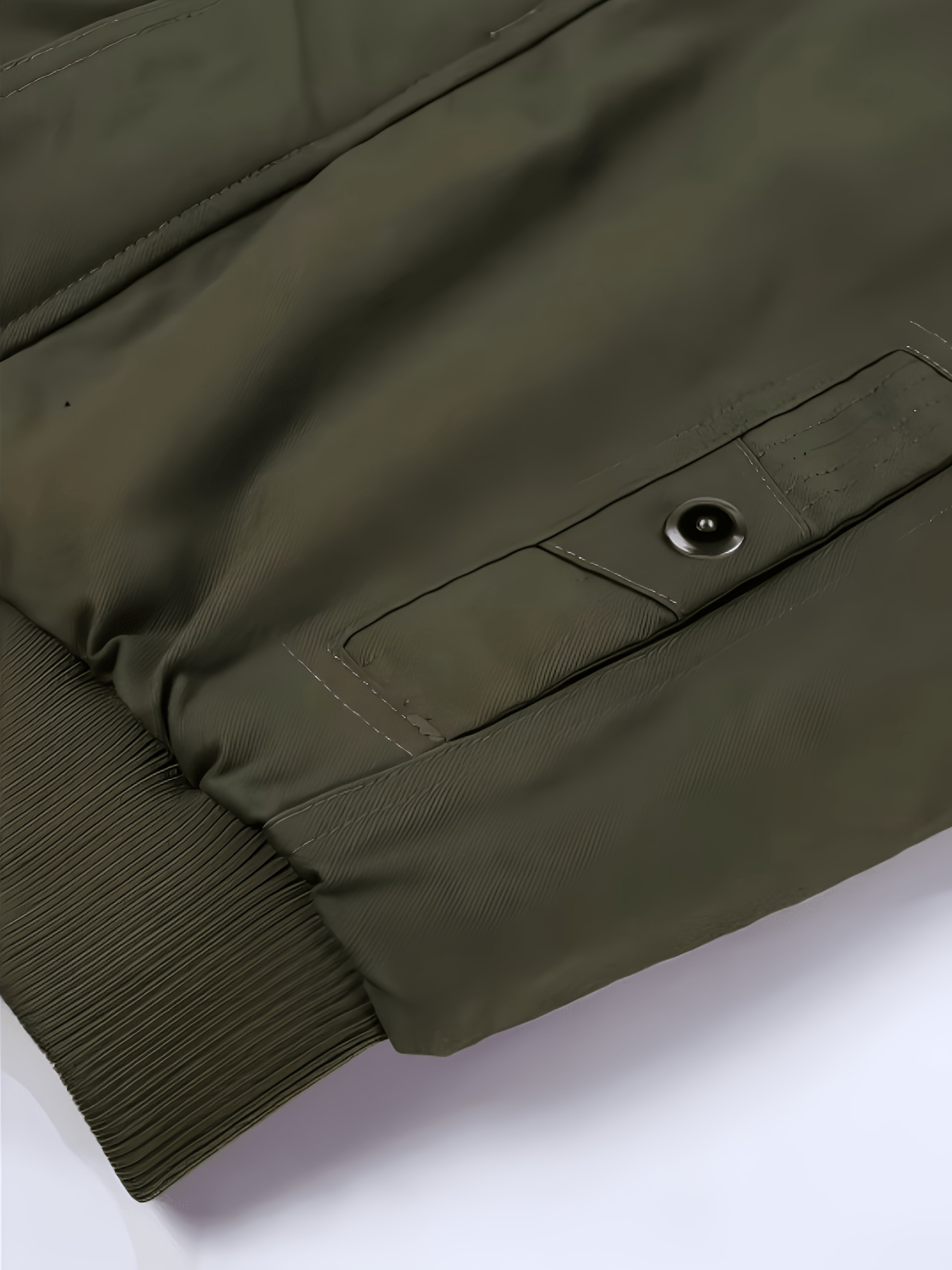 Men's Casual Jacket for Spring and Autumn, Made with Thick, Comfortable, and Structured Fabric in a Vintage Style. Features Multiple Pockets, Ted Ribbed Cuffs and Hem for Windproof Warmth. Suitable for Daily Work, Outdoor Sports