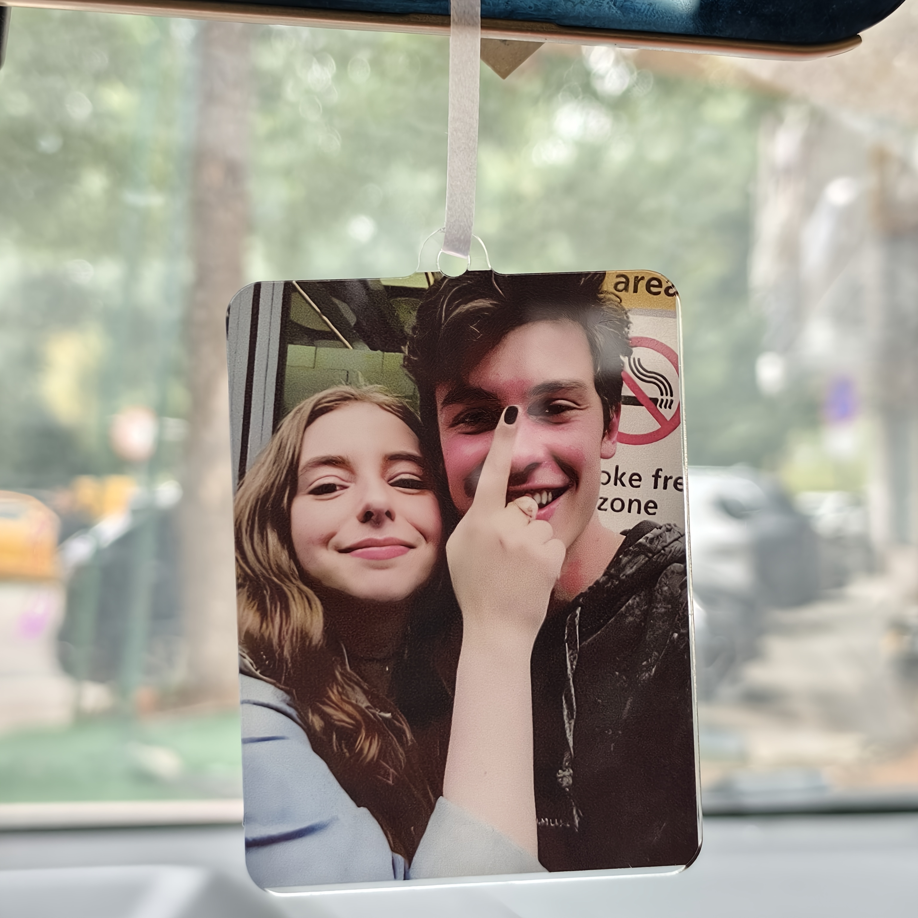 

1pc Custom Acrylic Hanging Ornament - Personalized Photo Pendant Plaque, Ideal For Teacher's Day, Valentine's, Home & - Unique Gift For Lovers, Friends, Family