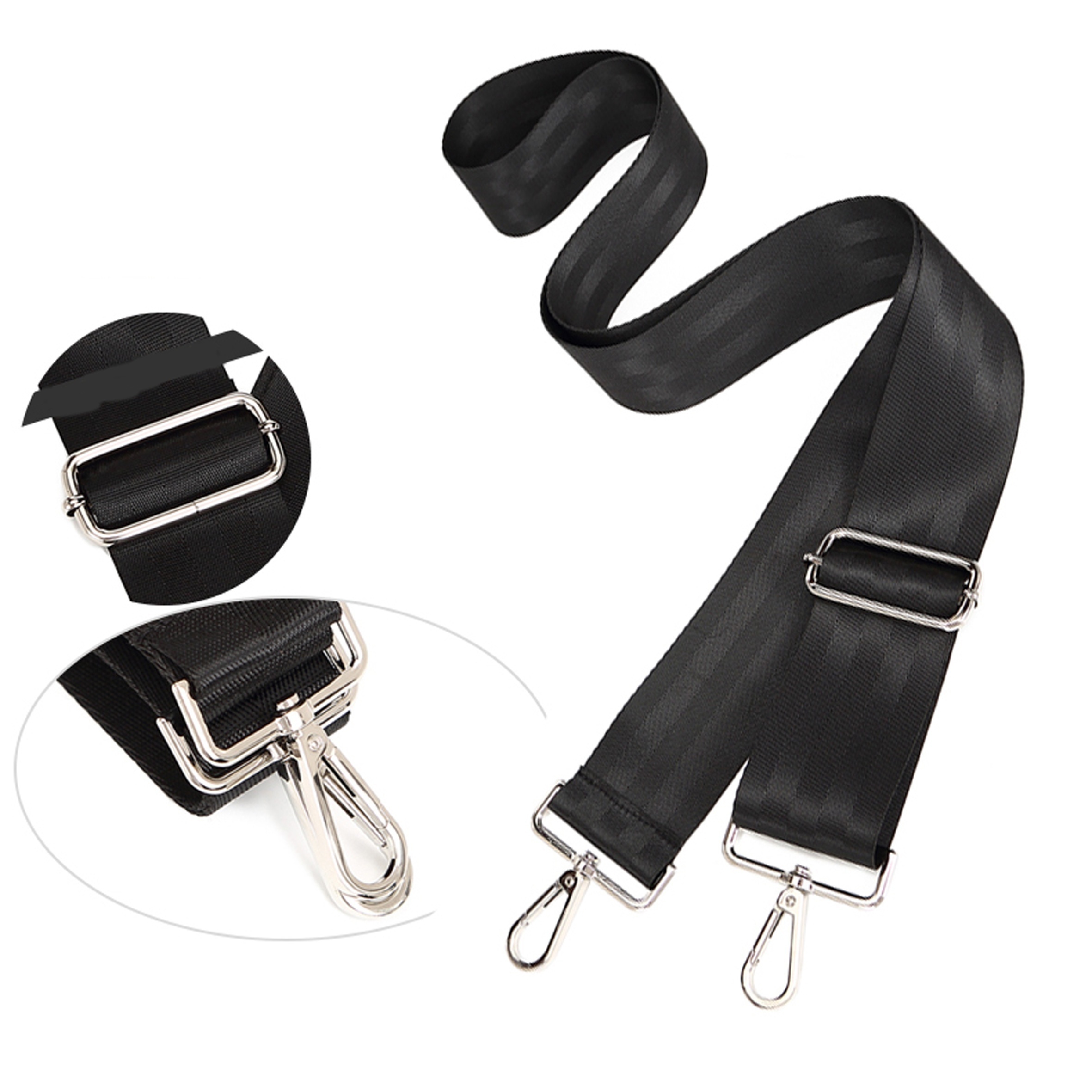 

Adjustable Shoulder Strap For Black Bag, Suitable For Replacing Bag Straps, Camera Bag Straps, And Computer Bag Straps.