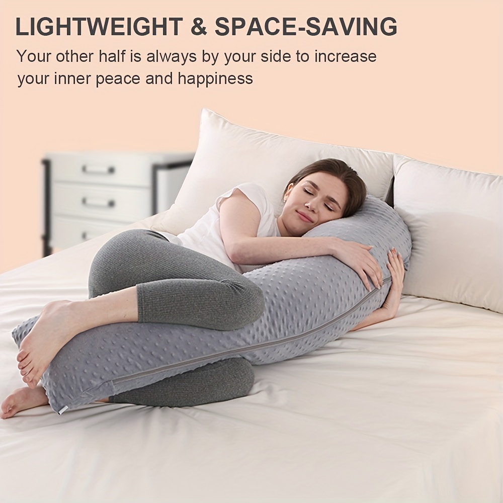 Schwangerschafts Kissen U/J-förmiges Seitenschläferkissen Schwangerschaftskissen Stillkissen Für Damen E Pregnancy Pillow
