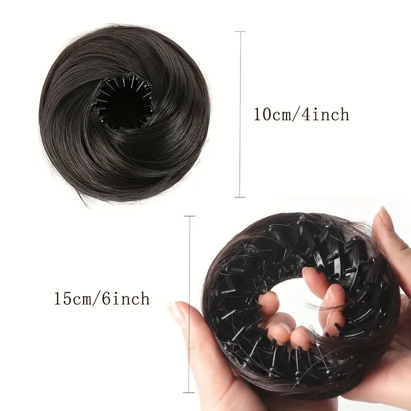 elegant women s magic hair bun maker 4 inch stretchable hair clip accessory high temperature fiber versatile for all hair types   effortless updos stylish updos elegant bun maker     accessories details 3