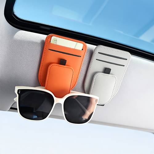 high eyeglass clip multi functional car sun visor card holder in car eyewear storage rack fashion glasses clip