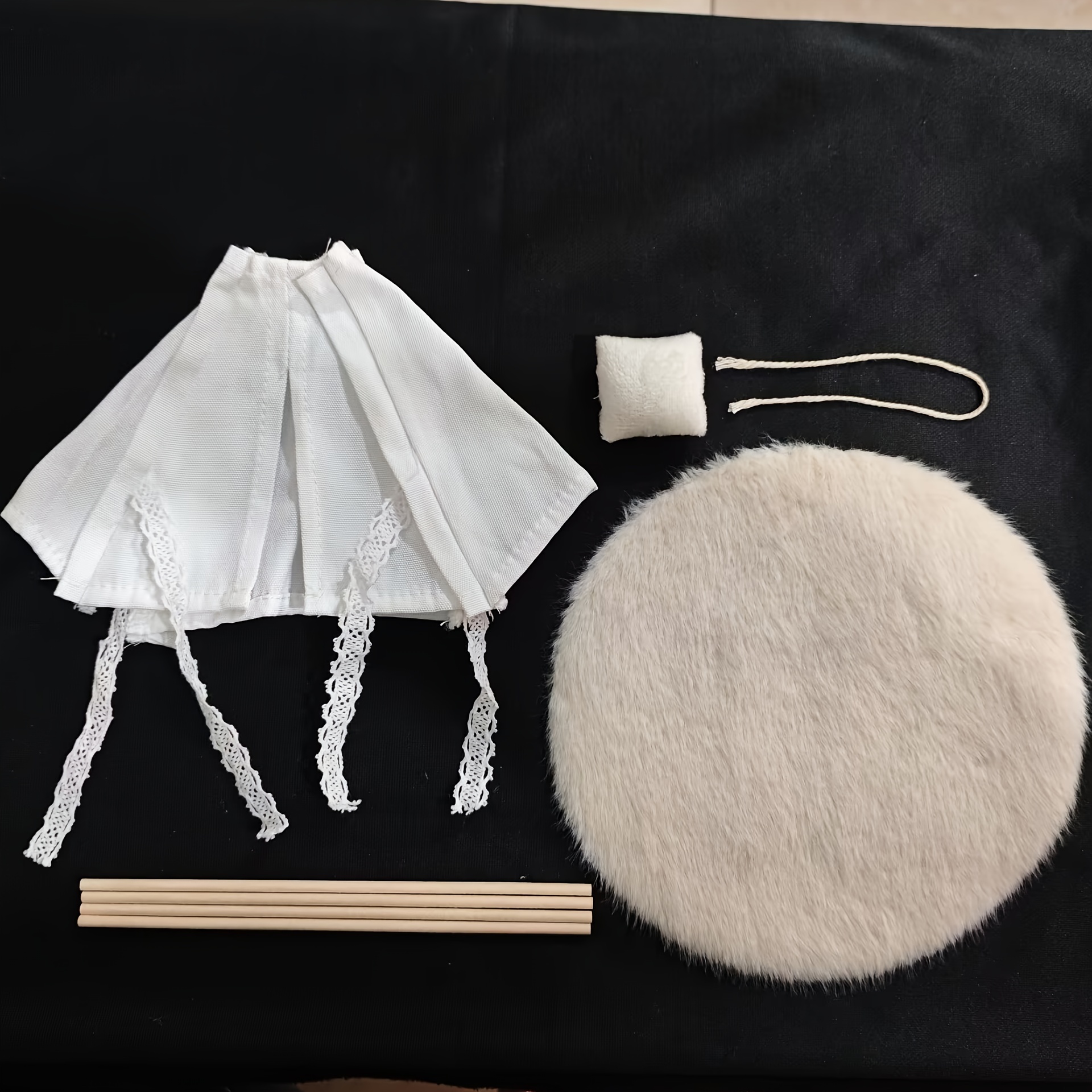 Image of 7pcs Dollhouse Decor, 1:12 Miniature Camping Tent Model Ornament, Scale Miniature Home Scene Photo Prop Decorative Accessories, Diy Landscape Decoration Ornament, Handicraft