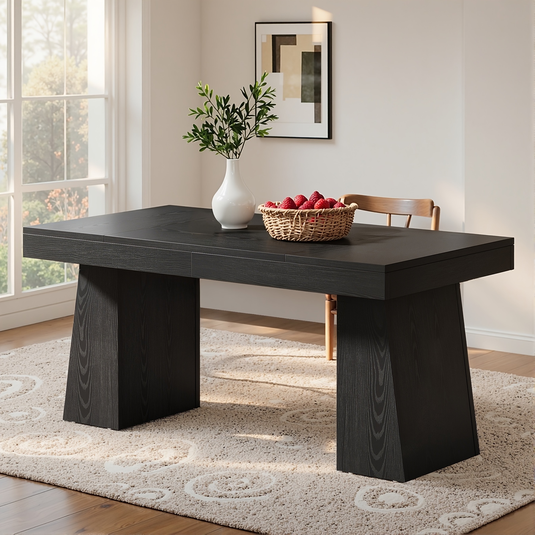 55" Large Wooden Executive Desk