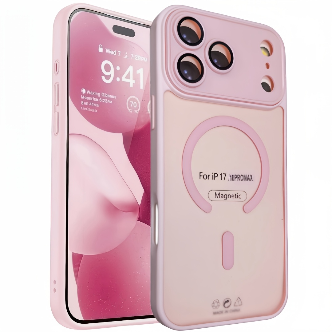 TEMU Étui de téléphone : CteGlodrix, étui magnétique semi-transparent compatible avec l'iPhone 17, Air, 16, 15, 14, 13, 12 Pro Max, 16 Plus, 17 Pro,