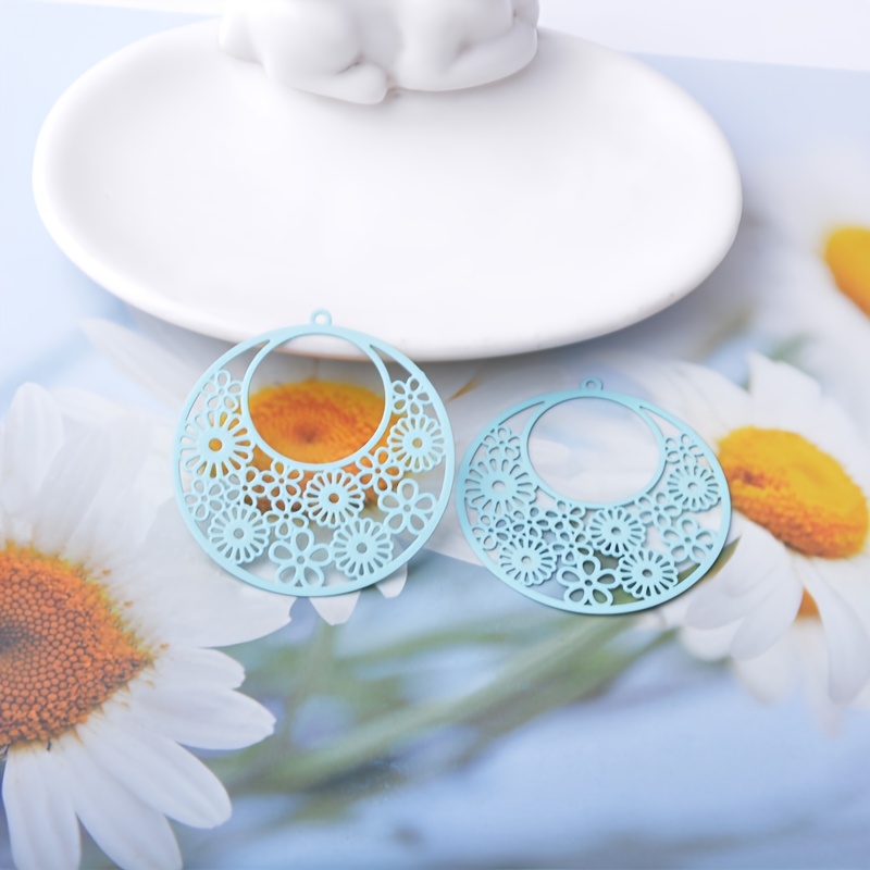 10pcs Colorful Round Charms Pendant Set for Women