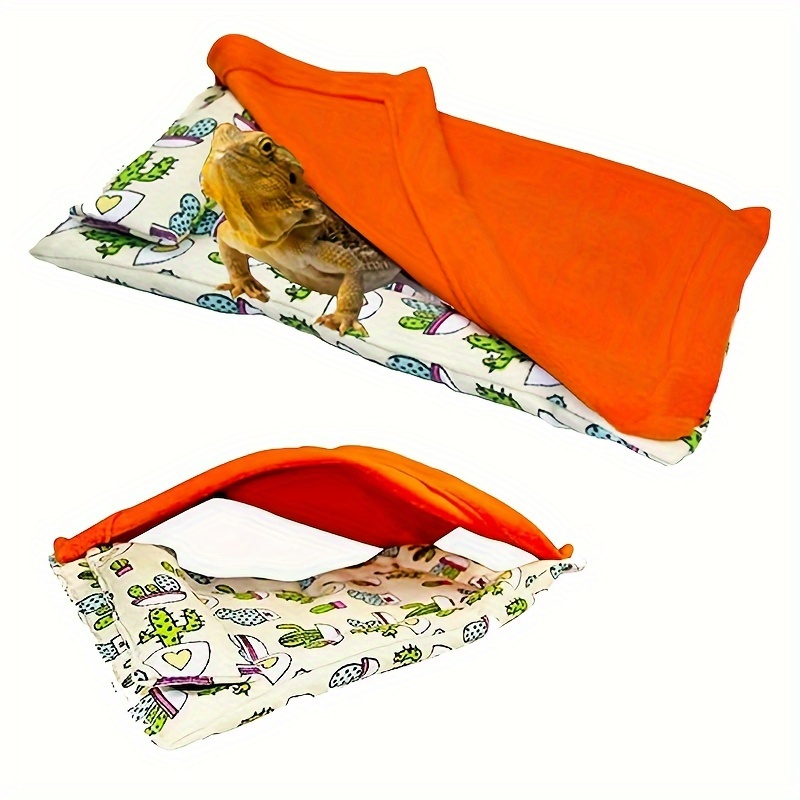 Sleeping Bag Set for Reptiles, Including a Pillow And Blanket, Designed for Bearded Dragons And Suitable for Guinea Pigs, Rats, And Hamsters - Image 8
