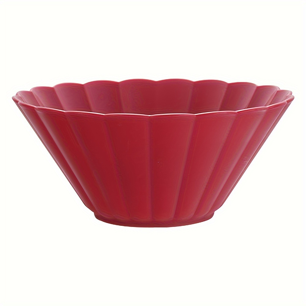 LEONARDO HOME Cucina Optic Bol à Salade Moderne Transparent - Verre De Qualité Alimentaire 13,6 Cm