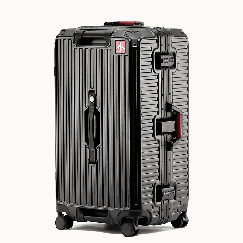 TEMU 26 Inch/28 Inch 30 Inch Large Capacity Luggage "" Suitcase, Large Capacity Travel Suitcase, Aluminum Frame, With Tsa Combination Lock, 4-wheel