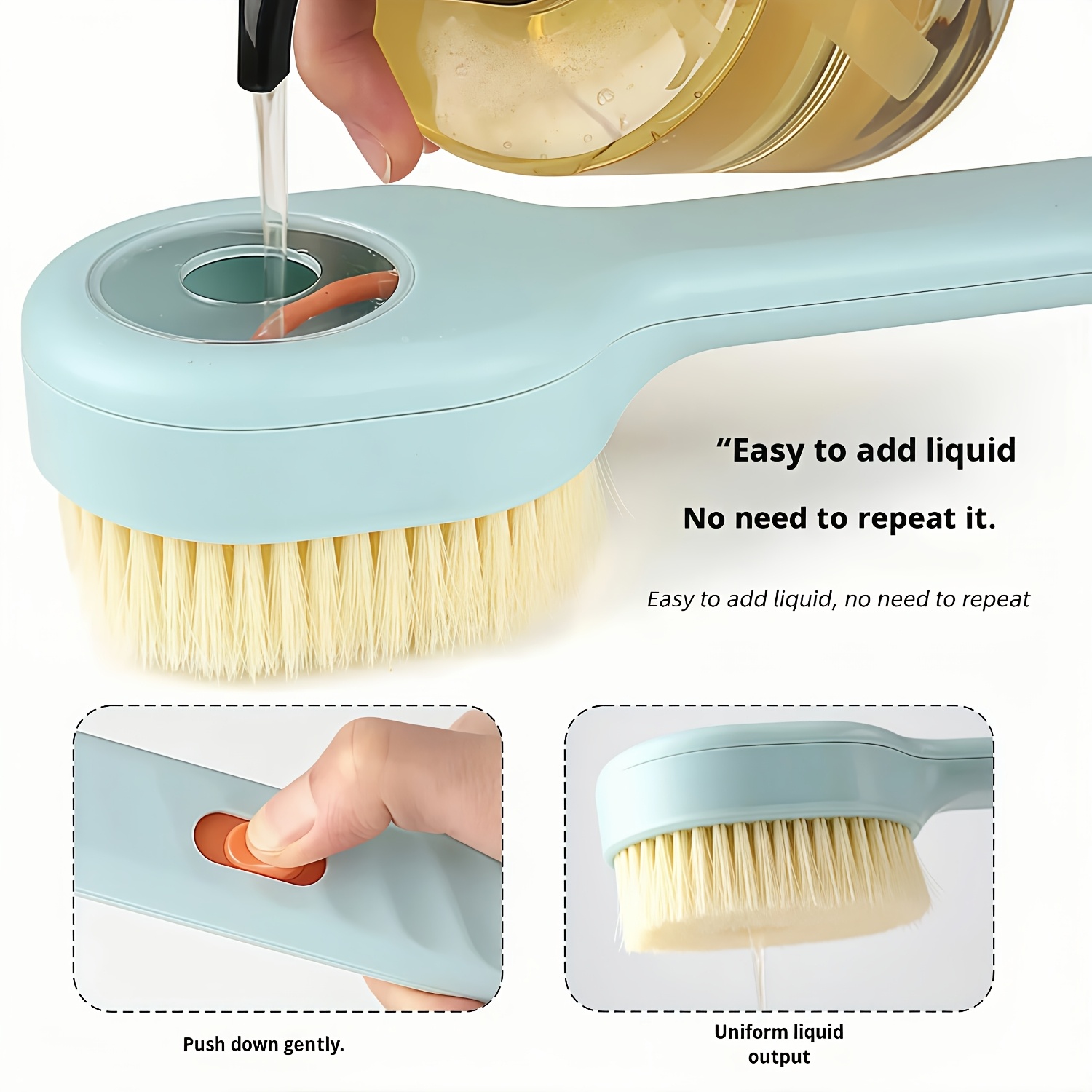 Bath Brush and Finger Loop Bath Exfoliator Set, 2pcs
