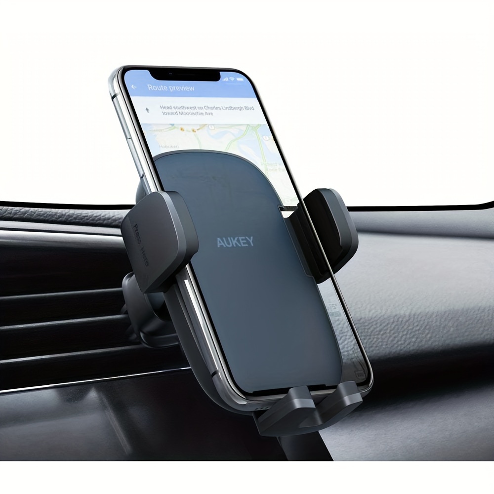 

Universal Car Phone Mount Clip For Car Air Vent, Horizontal And Vertical View Adjustable, 3-levels Locking Knob For Fixing, Suitable For Most Of Cars And Phones