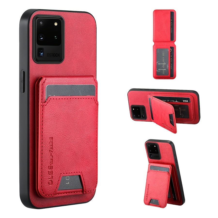   para teléfono - olge, una   premium de cuero sintético para teléfono diseñada para samsung s20 ultra, s20 plus y s20. ciertos modelos son   con funciones magnéticas, adecuada para soportes de coche y   protección   calidad