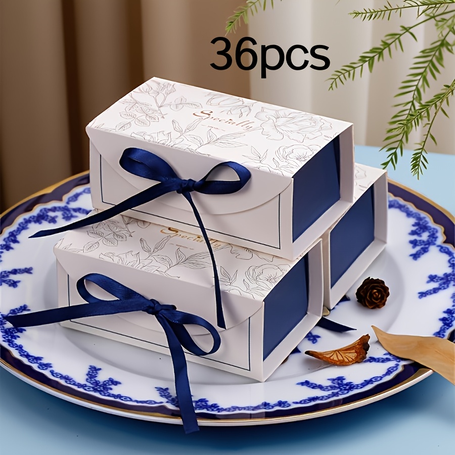 TEMU Gift For Her/him 15pcs/36pcs -style Rectangular Gift Boxes For Weddings With "" Embossed Text, Bow Additions, Surprise Items For Birthdays And