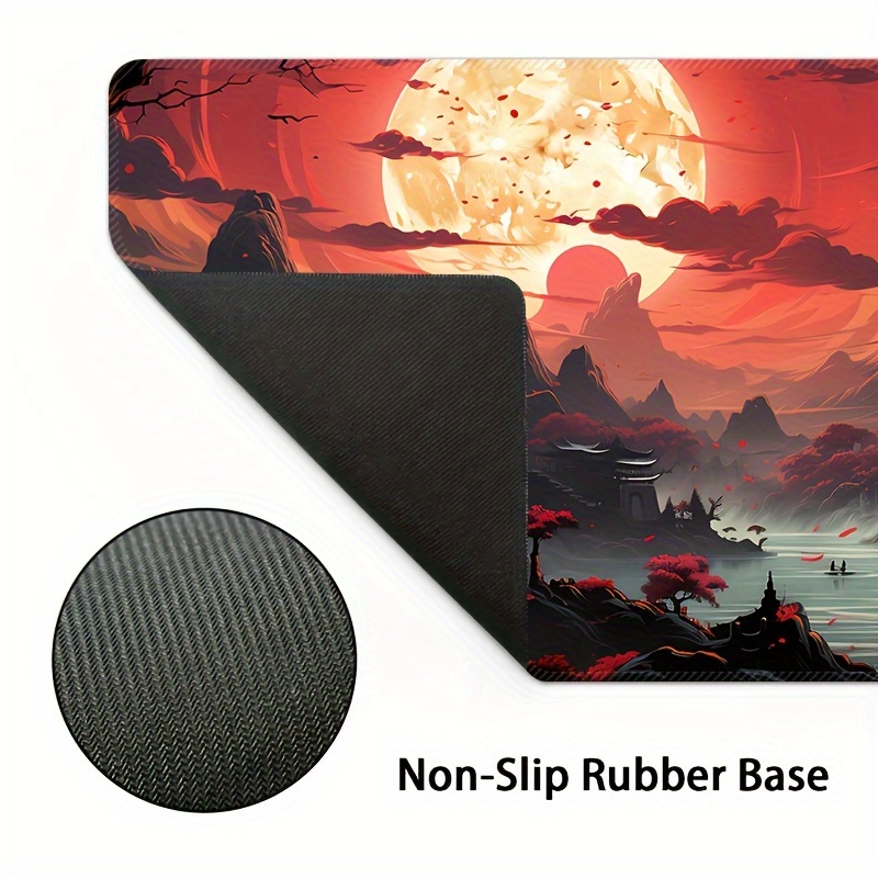 extra large gaming mouse pad     design extended   desk mat with non slip rubber base washable precision     ideal for office gaming enthusiasts details 3