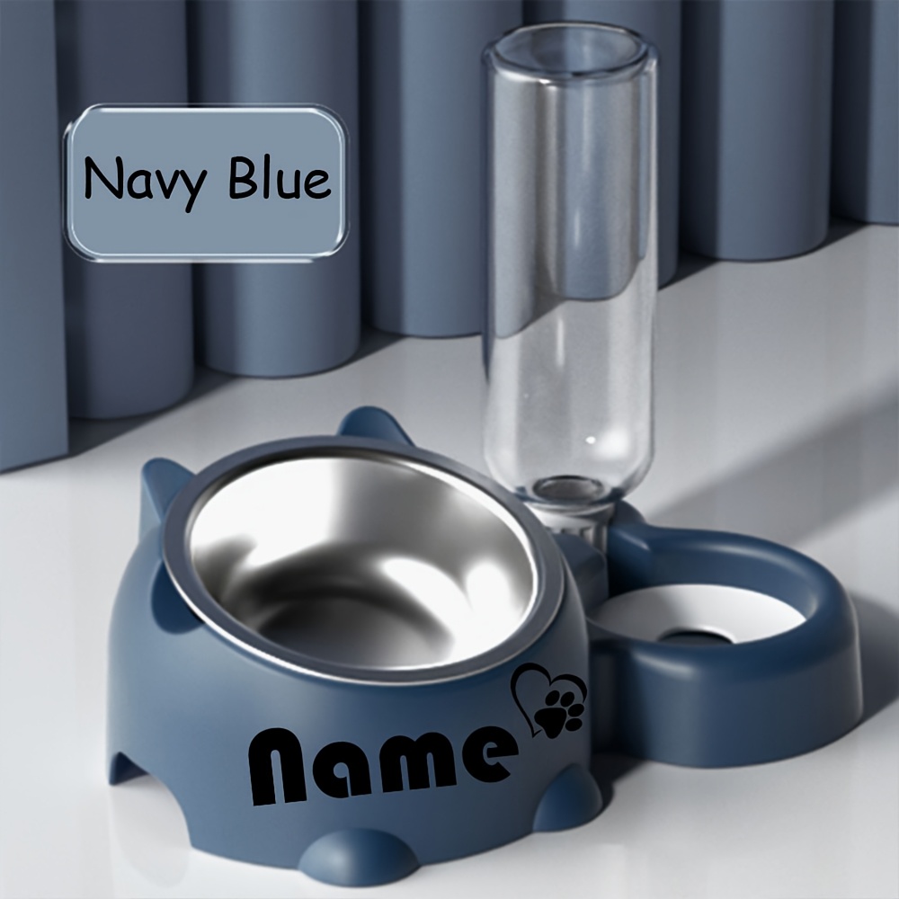 TEMU Customized Pet Food Bowl, Multifunctional, Made Of Pp Material, Suitable For Cats And Dogs, Gift Set