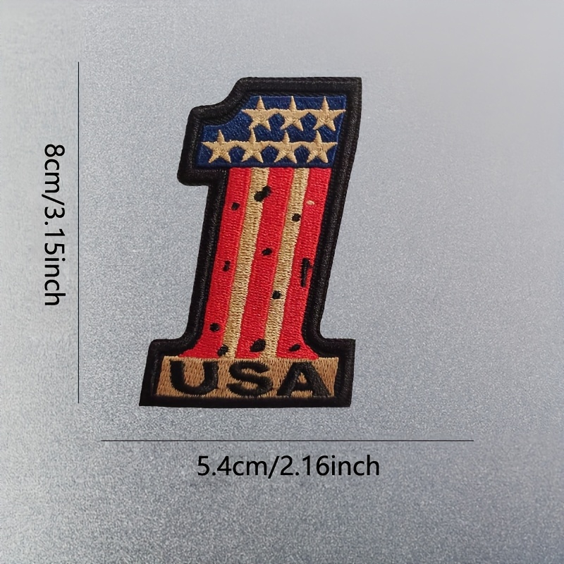 Image of 1pc Computer Embroidery Fabric, Thread Stitching, Embroidery Patches, Embroidery, Red, , Characters, , Clothing Accessories, Shoe Bags, Accessories