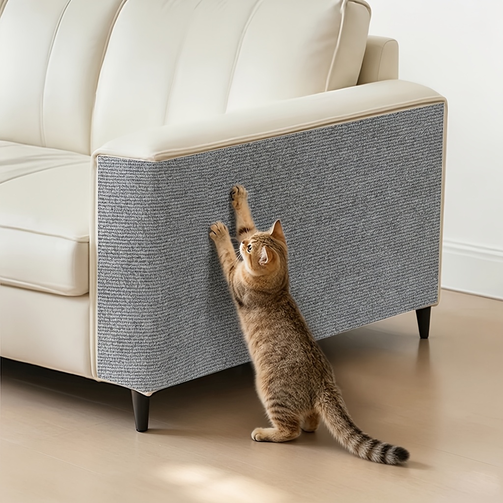 TEMU This Roll Of 60cm Wide, Thickened Self-adhesive Cat Scratching Board, A Self-adhering Scratch Pad, Is A Cuttable And Removable Wall And Sofa