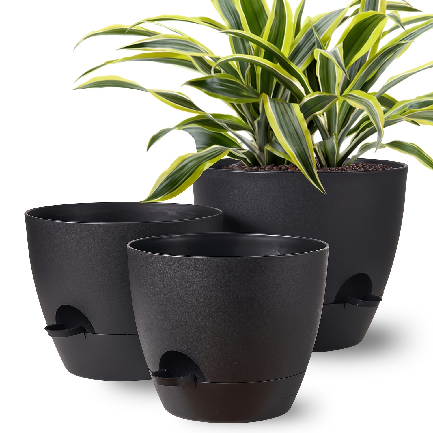 self-watering plastic planter with vintage carriage design - bohemian style  irregular shape indoor/outdoor pot, drainage holes for home balcony,  holiday decor (christmas valentine's easter), planter decoration - patio,  lawn & garden -