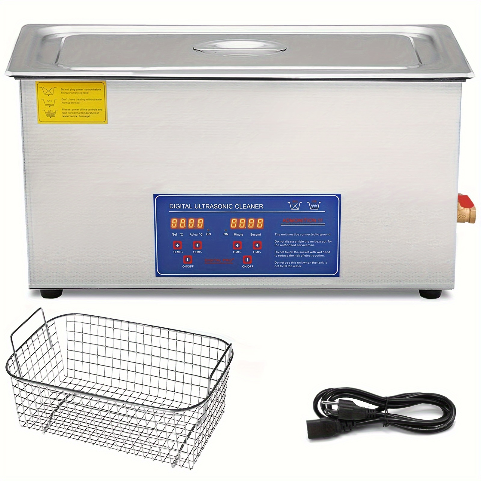 

Vevor 30l Ultrasonic & 40khz Ultrasonic 1100w For Cleaning