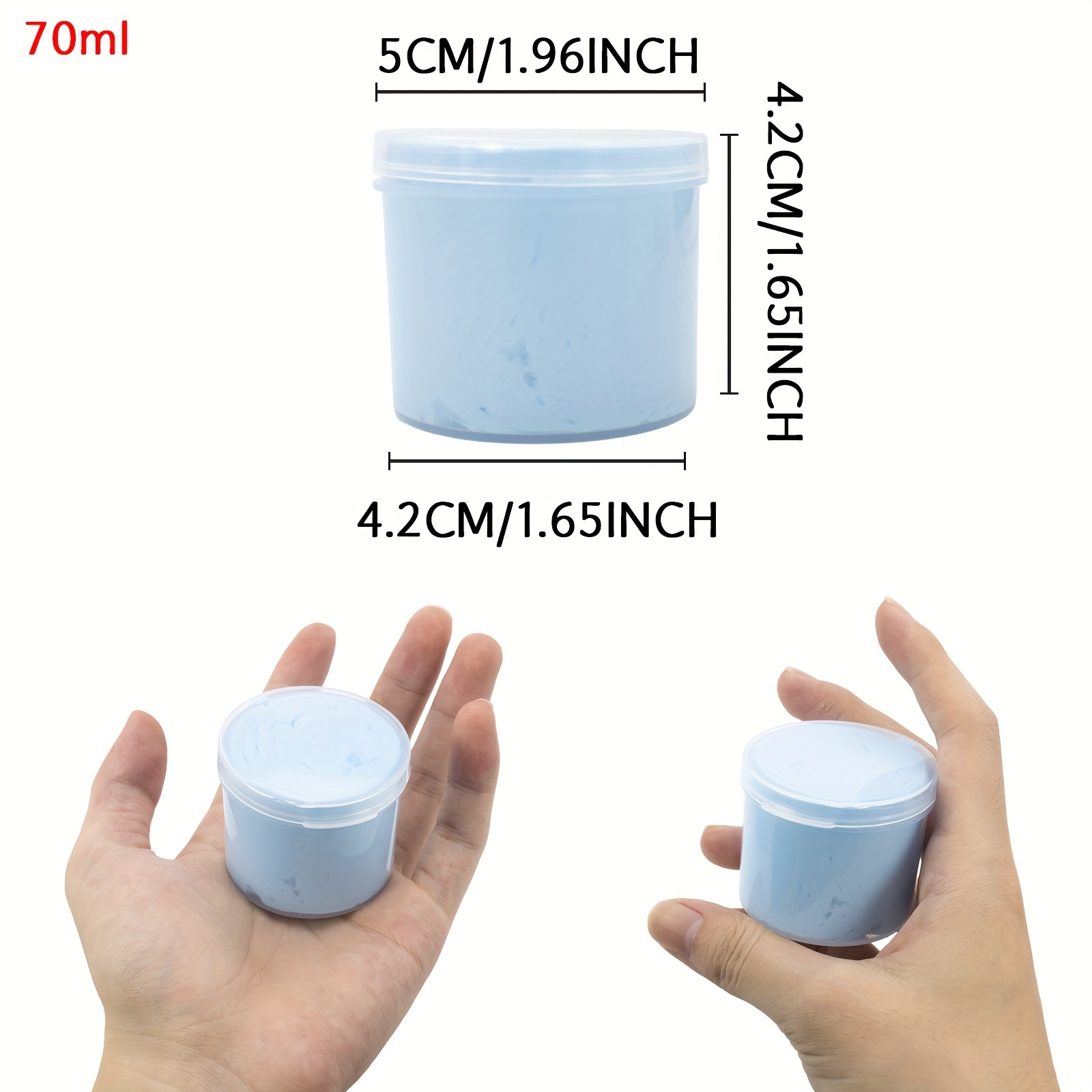 Yuxava – Lot De 6 Slimes Violets – Beurre, Fluffy Cloud Et Transparent – 420 Ml – 8 Charms Inclus – Dès 3 Ans