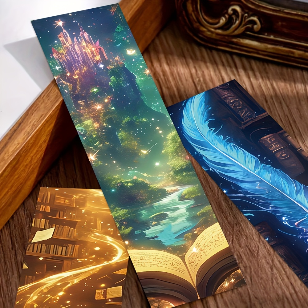 

30pcs Bookmarks Set, Magical Themed Paper Page Markers, Creative Gift For Students And Readers, Decorative Book Inserts