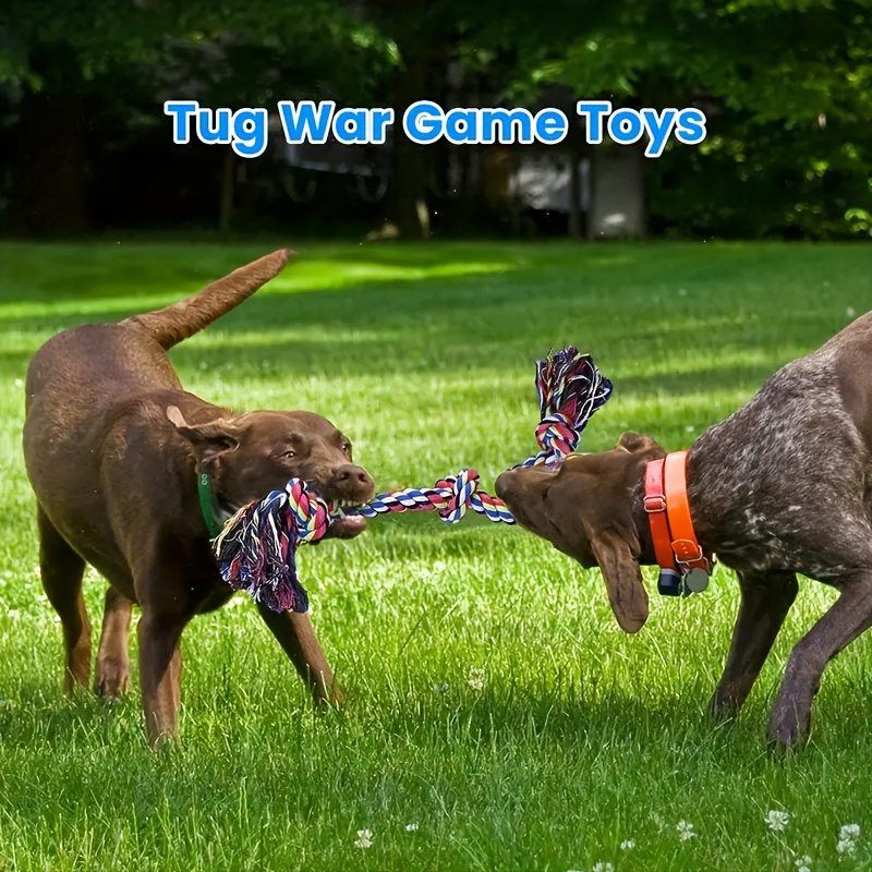 

2pcs Dog Toys For & Large Breeds - Interactive Tug Of War Accessories