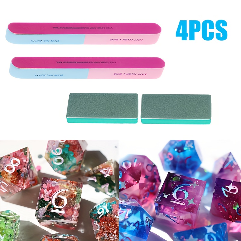 Image of Epoxy Resin Polishing Kit, Sanding Accessory Set - Beginners Set Including Resin File Tool Set, Sponge Sand Block And , For Jewellery Making & Epoxy Resin Polishing Kit