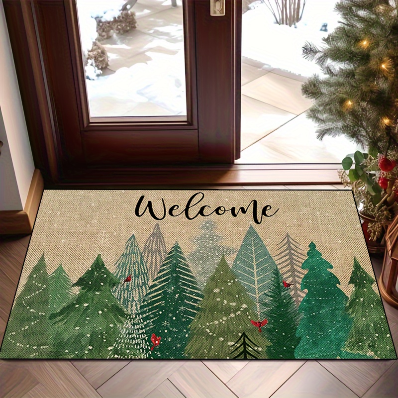 

1pc, Christmas , 15x23/19x31/23x35/31x47 , , Polyester, , / Mat For , Hallway, , ,