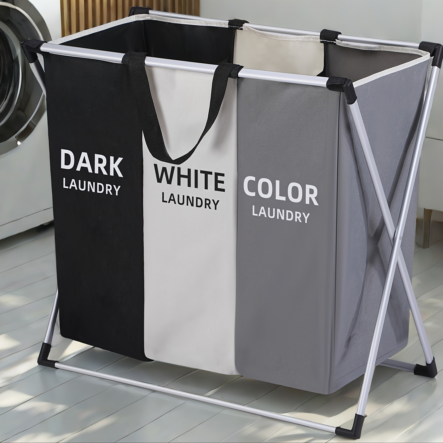 

1pc Large Laundry Basket, Laundry Hamper, Dirty Clothes Storage Basket, Dirty Clothes Hamper For Home College Dorm