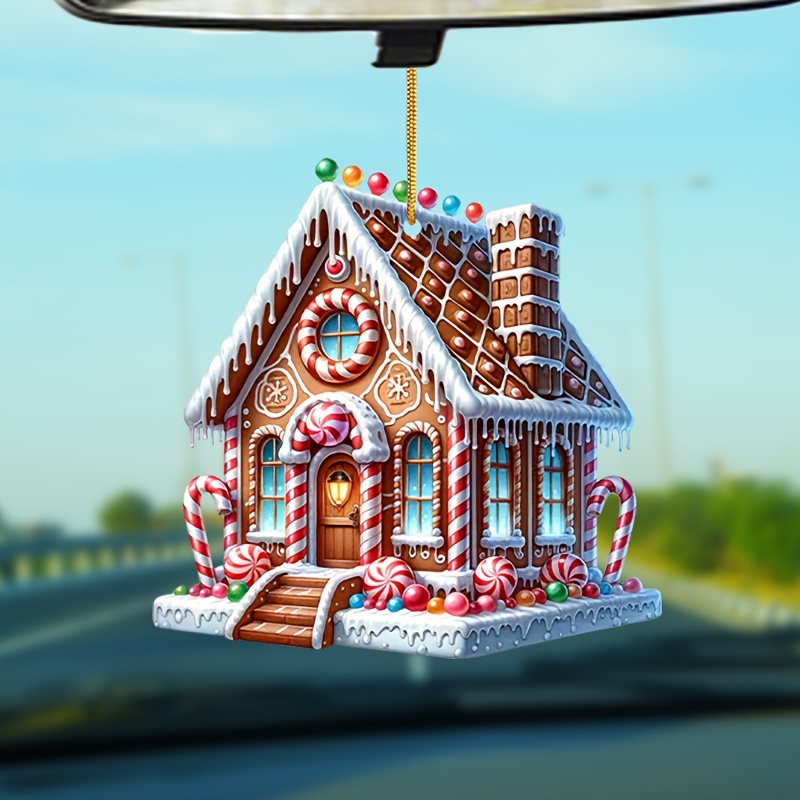 

Christmas - 1pc, Hanging Decoration For , Car, , Keychain, Non-electric, Featherless For &