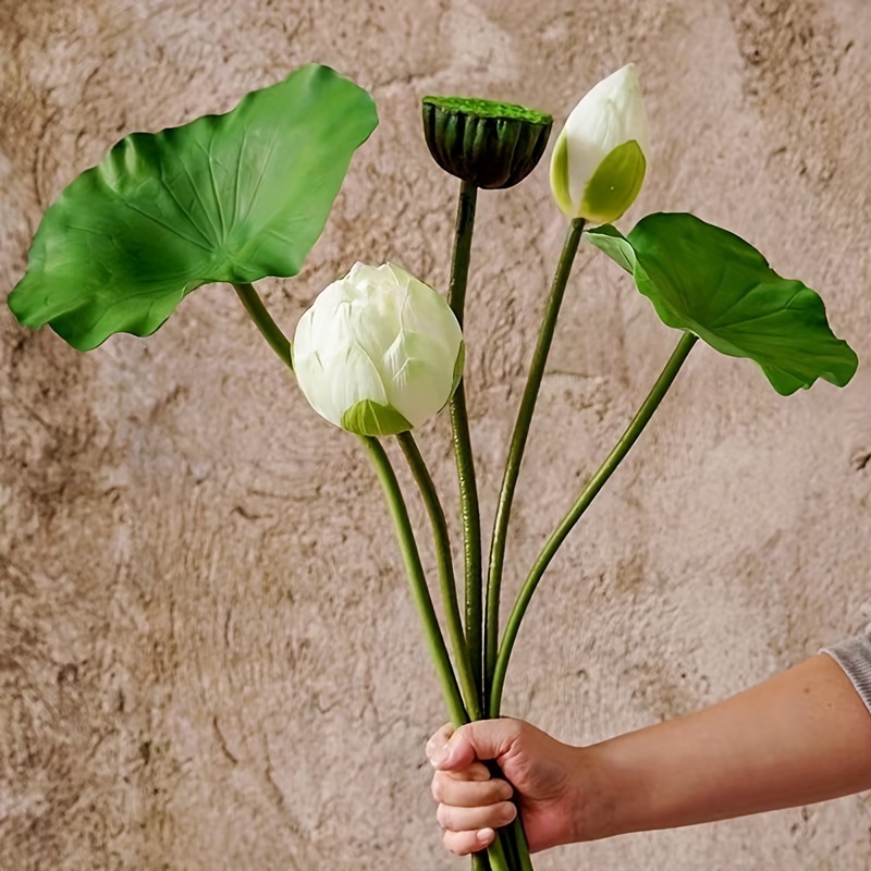 Artificial High Simulation Lotus Leaf Lotus Set For Home Decoration Holiday Decoration Photo Props