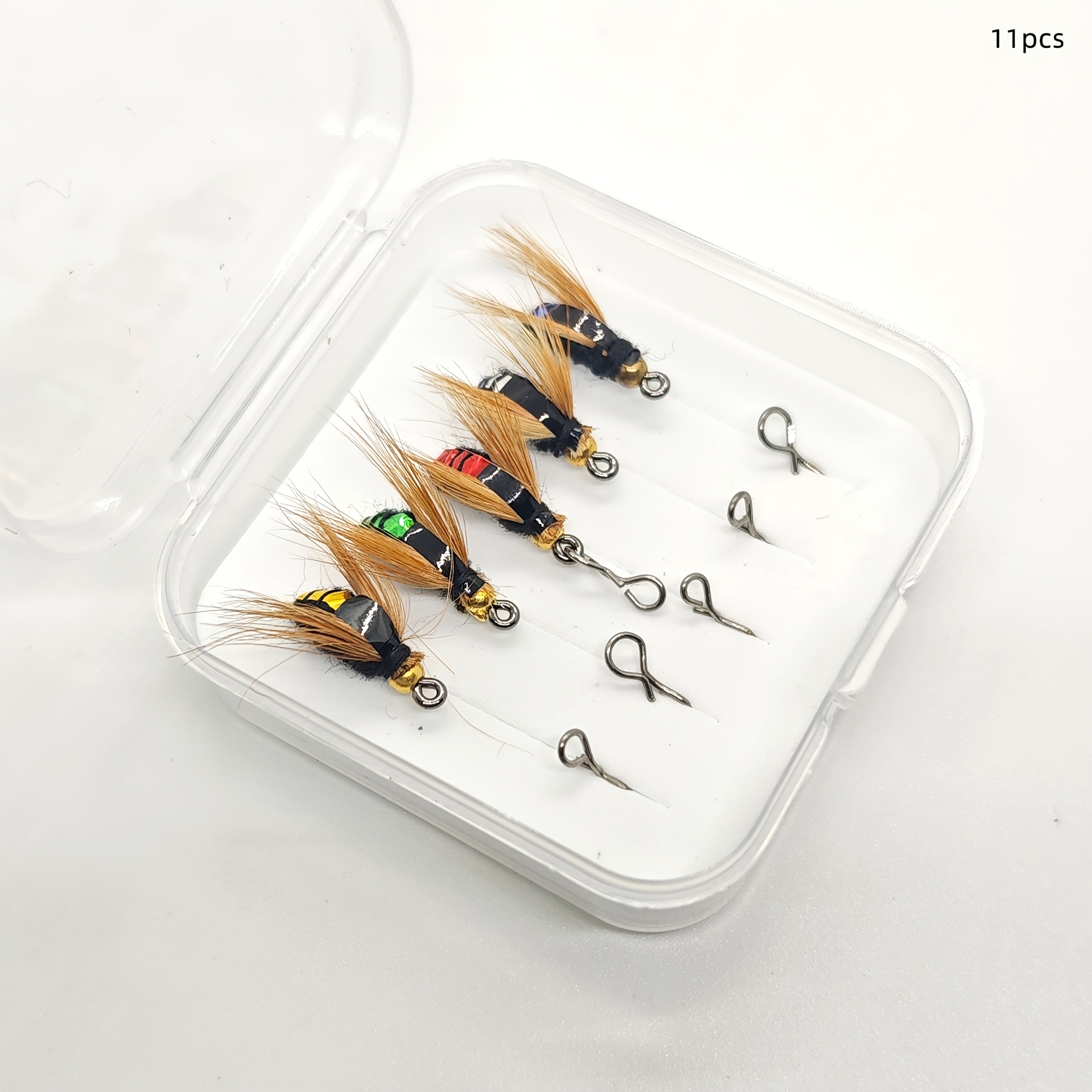 TEMU 9/11/41/52- Of Lure Sets Fake Bait And Hooks - Mixed Fishing Bait | Includes Colorful Lures And Hooks, Sharp Hook Design, Suitable For Trout, ,