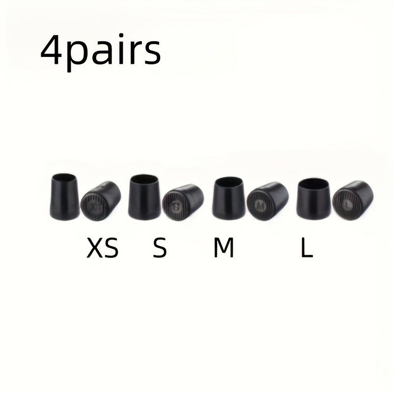 Image of 4 Pairs Of Black/transparent High-heeled Shoes Heel Protection Pads: Sound-absorbing, Non-slip, Durable Toe, Making Walking More Comfortable-non-slip, Noise, Sizes, Round Head, Thin Heels.