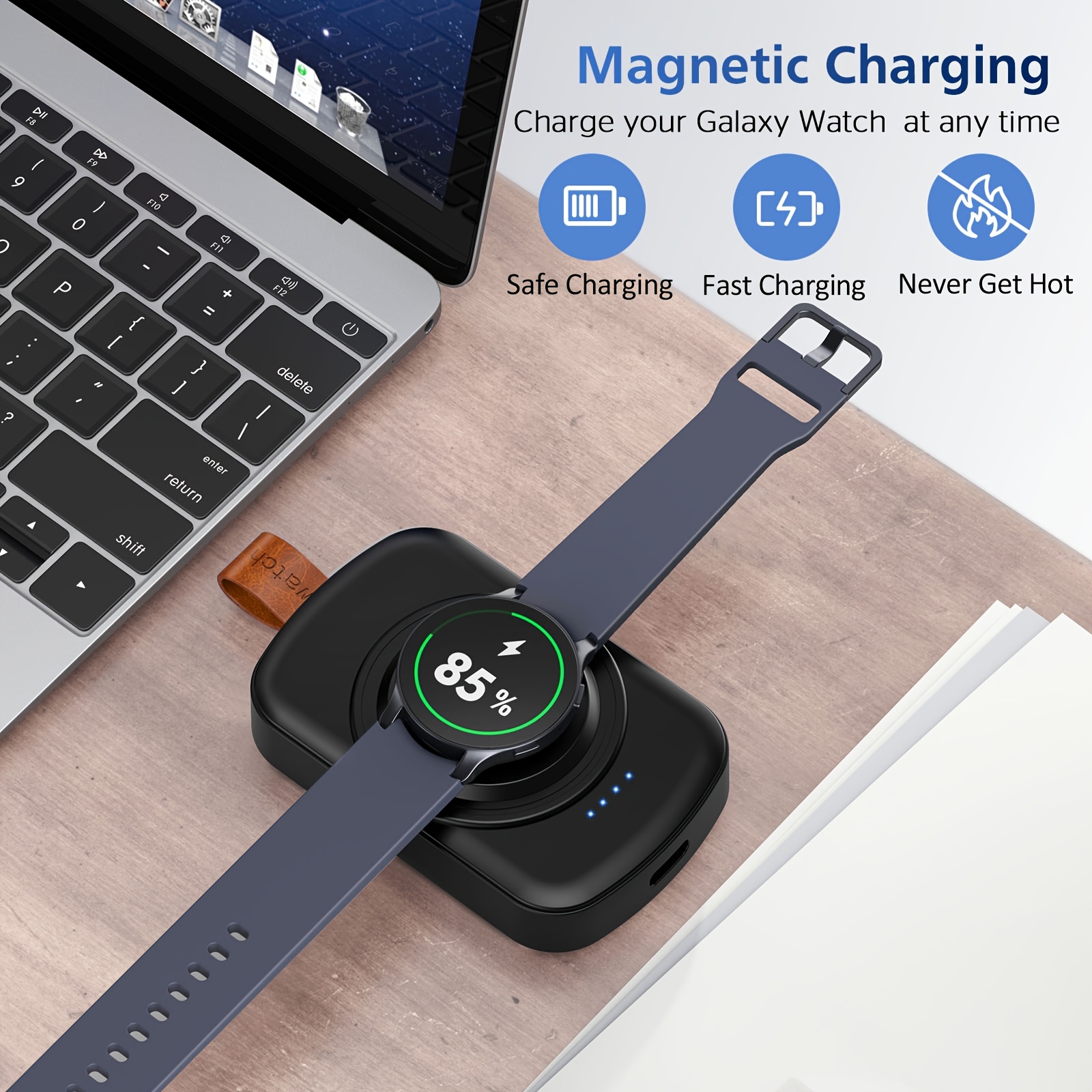 x 27sx for samsung   1800mah portable charger for samsung galaxy watch 7 ultra 6 6   5 pro 4   2 1 wireless magnetic Product details 4