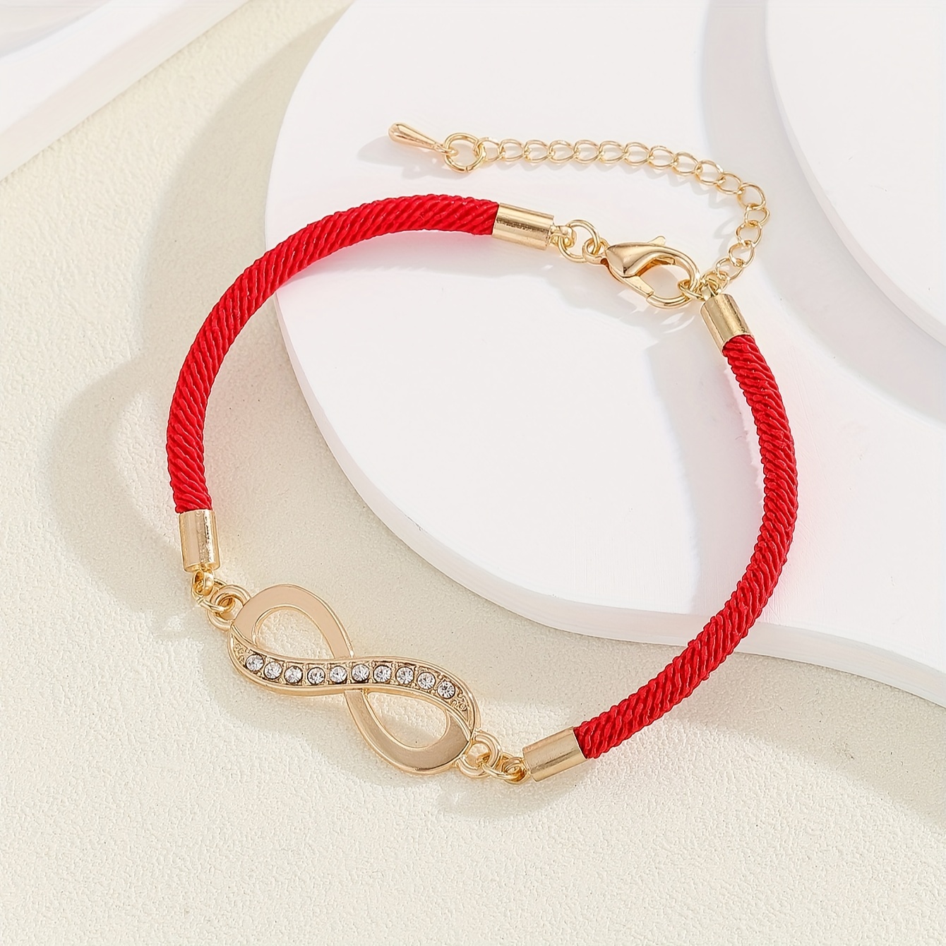 Adjustable Chinese-style Festive Bracelet With A Red Rope And Characters, Suitable For Wearing During Festival
