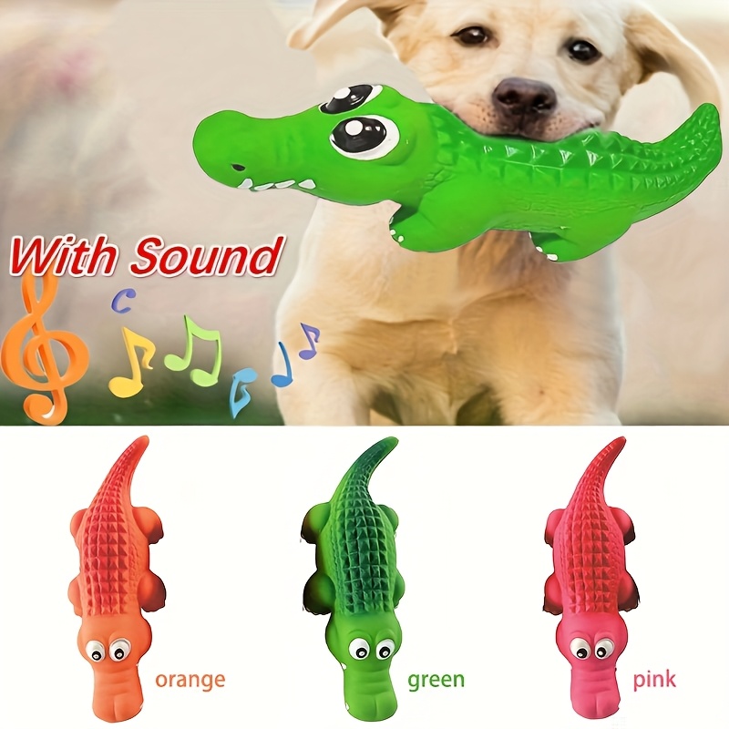 

Crocodile Dog Toy With - Bite-resistant, Interactive Teething And Play For Small To Medium Breeds, Cleaning, Game Supplies, Decompression Animal Printing