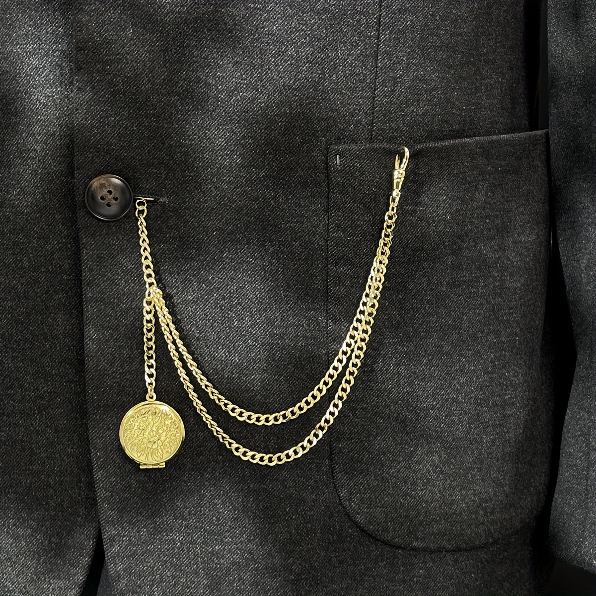 Double Albert Chain Pocket Watch Chain For Suit Double Albert