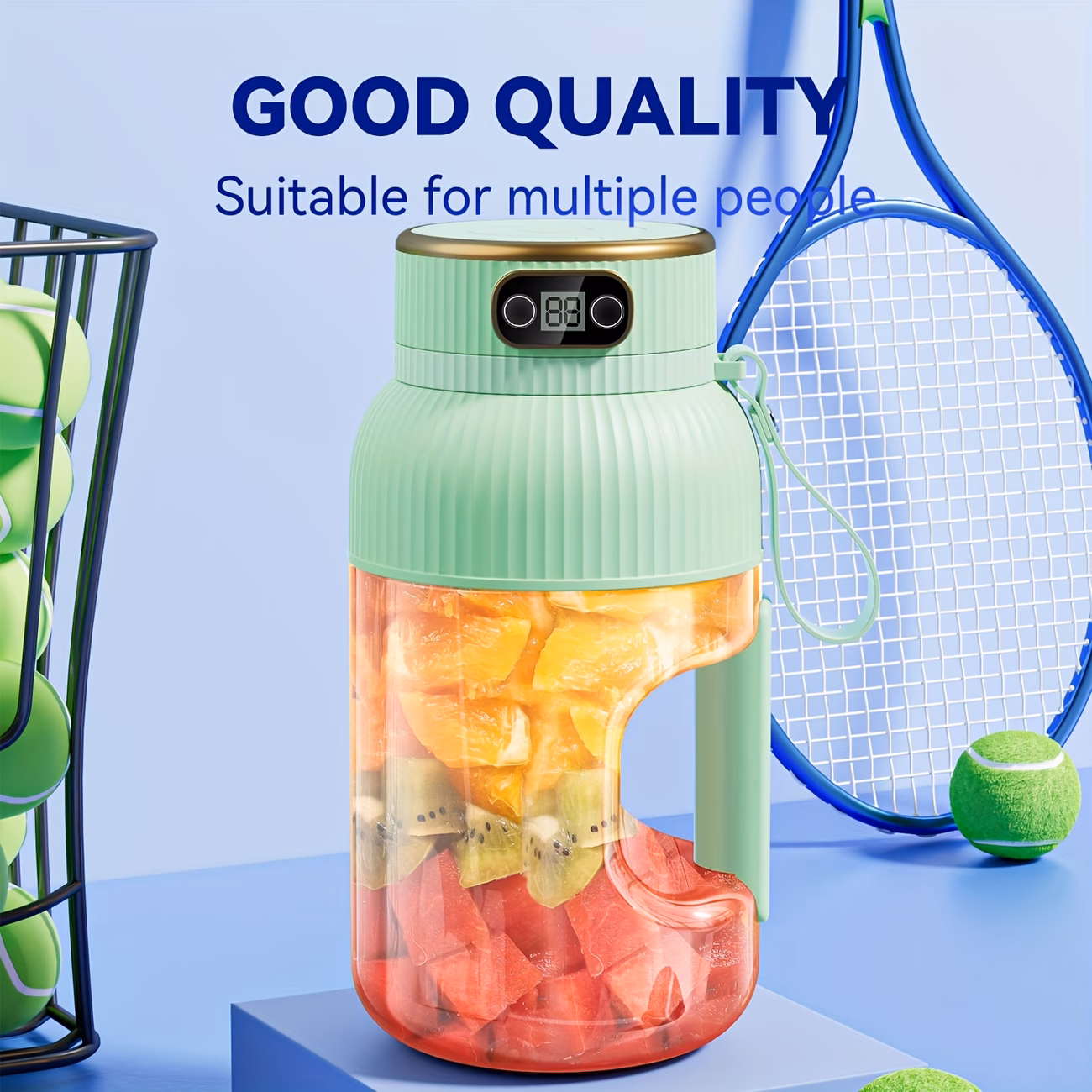 A Portable Juicer with 10 Blades, Suitable f...