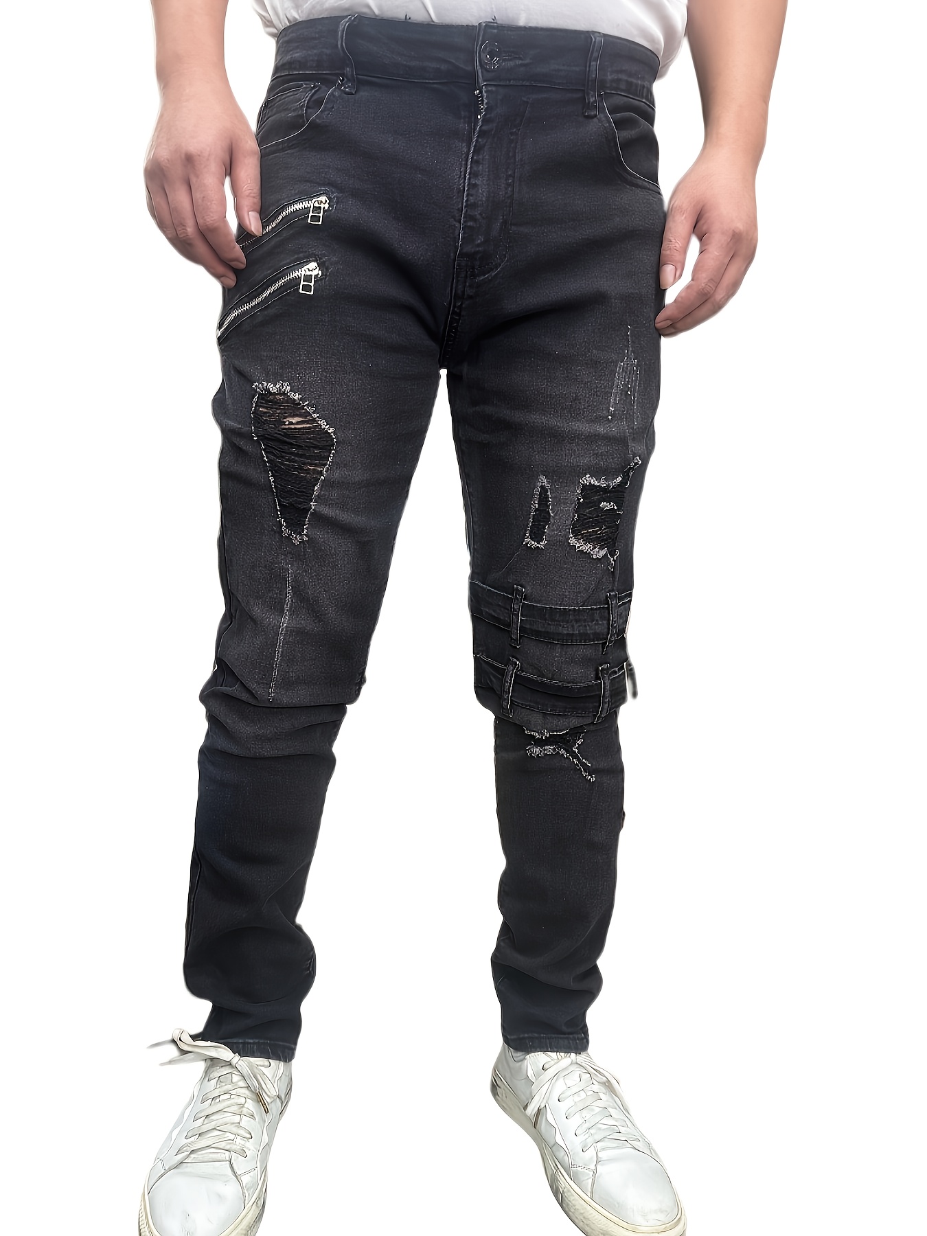jeans homme coupe droite -fit loose-fit robustes pantalon bleu