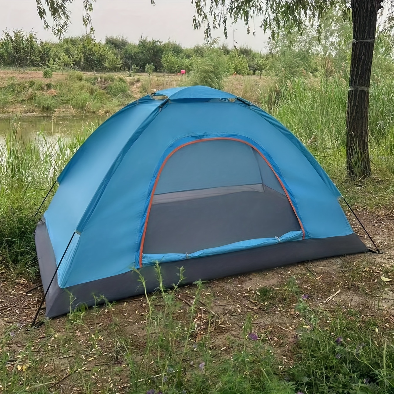 TEMU Outdoor Camping Tent - 2 - 3 Person Capacity, Portable & Easy Setup For Hiking Trips