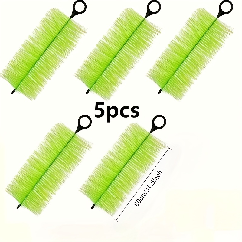 1/5pcs Aquarium Fish Pool Filter Brush, High-quality Nylon Fish Tank Filter Brush - Clean Water And Quiet, Premium Stainless Steel Brush For Koi Pond And , Compatible With Large Tanks